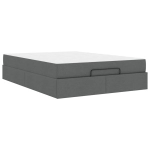 Estructura de cama Otro Gris oscuro 160 x 200 cm tela H