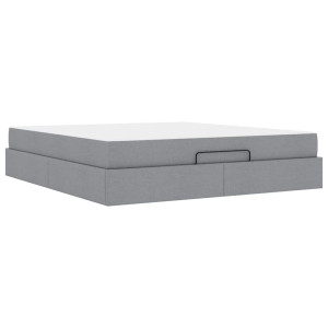 Estructura de cama Otro Gris claro 180 x 200 cm tela H