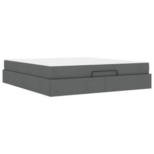 Estructura de cama Otro Gris oscuro 180 x 200 cm tela H