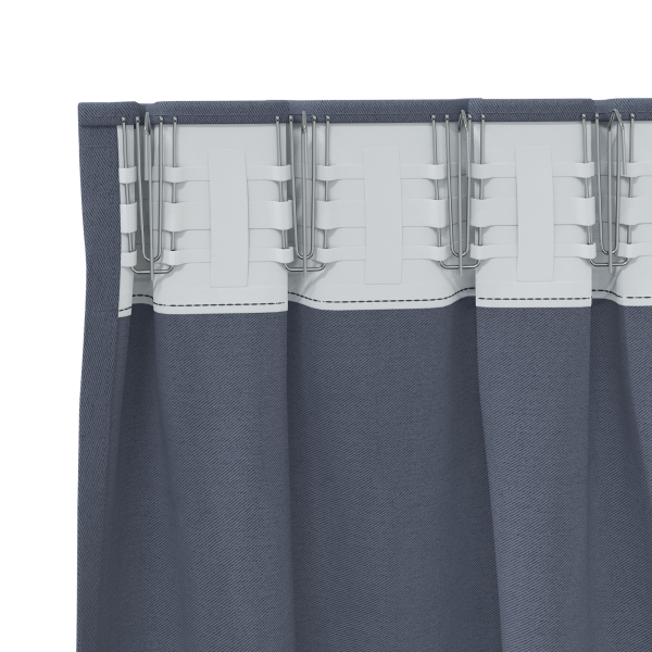 Cortinas opacas 2 pcs Antracita 245 x 140 cm Poliéster M 4