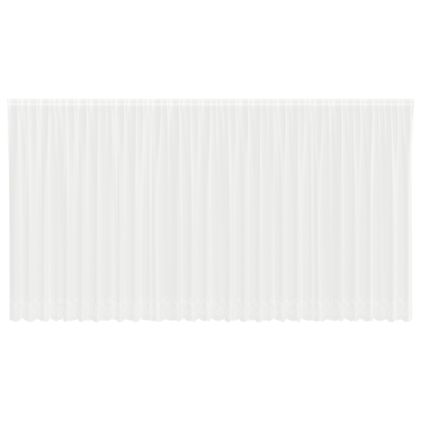 Cortina de Renda com cortinas Branco 750 x 240 cm Poliéster M 2