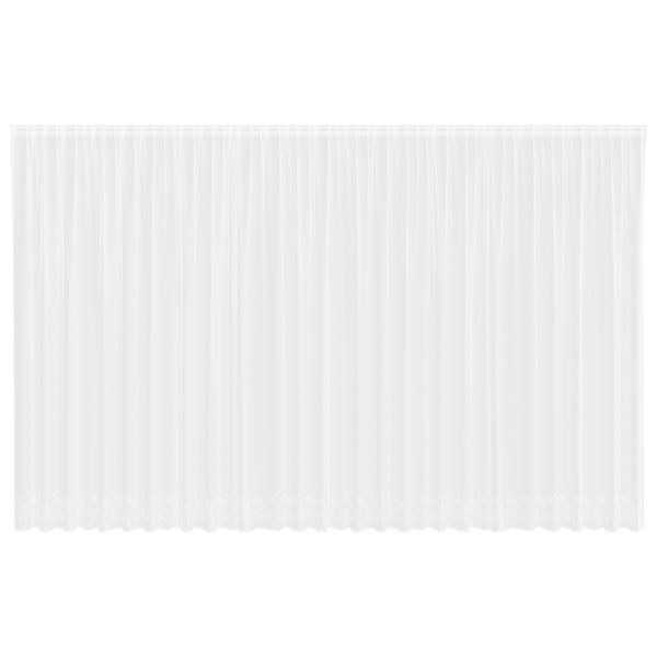 Cortina de Encaje con cortinas Blanco 750 x 280 cm Poliéster M 2