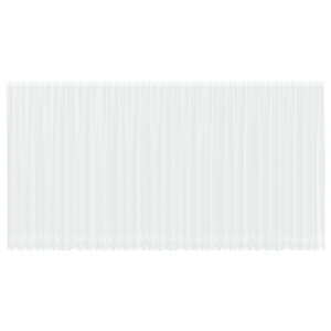 Cortina de Renda com cortinas Floral Branco 900 x 280 cm Poliéster H