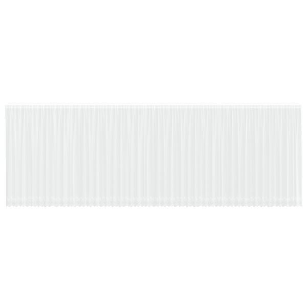 Cortina de Renda com cortinas Floral Branco 1200 x 200 cm Poliéster M 2