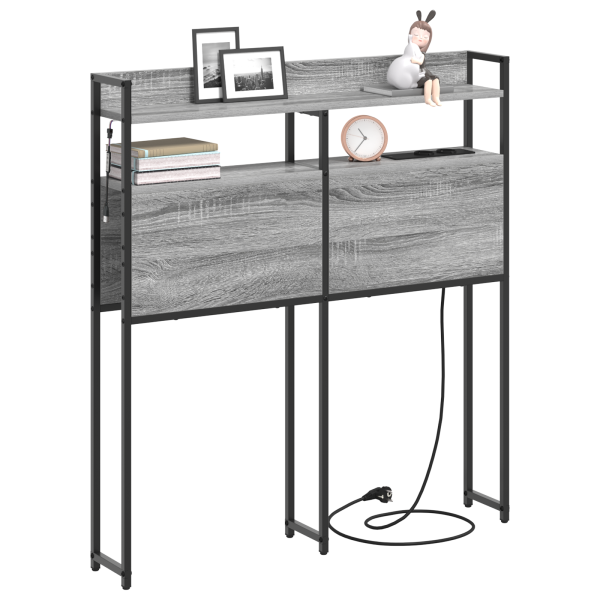 Cabecera de almacenamiento Gris sonoma 80 cm M 3