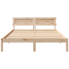 Estructura de cama Marrón 160 x 200 cm Madera de pino sólido 5