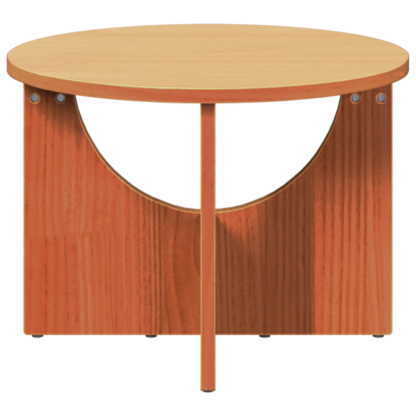 Mesa de Café Marrón 50 x 50 x 35 cm Madera de pino sólido M 5