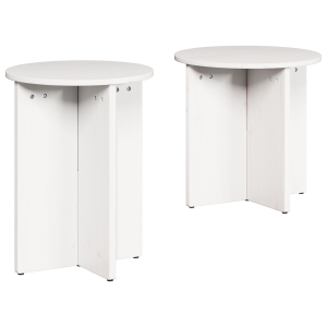 Conjunto de Mesas de Café 2 pcs Branco 41.5 x 41.5 x 41 cm H