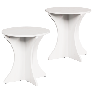 Conjunto de Mesas de Café 2 pcs Branco 46 x 46 x 47 cm H