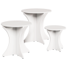 Conjunto de Mesas de Café 3 pcs Blanco 46 x 46 x 47 cm 2