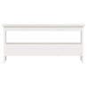 Banco de recibidor madera maciza de pino blanco 100x28x45 cm 4
