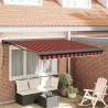 Toldo Retrátil Automático Laranja e Marrom 350x250 cm 1