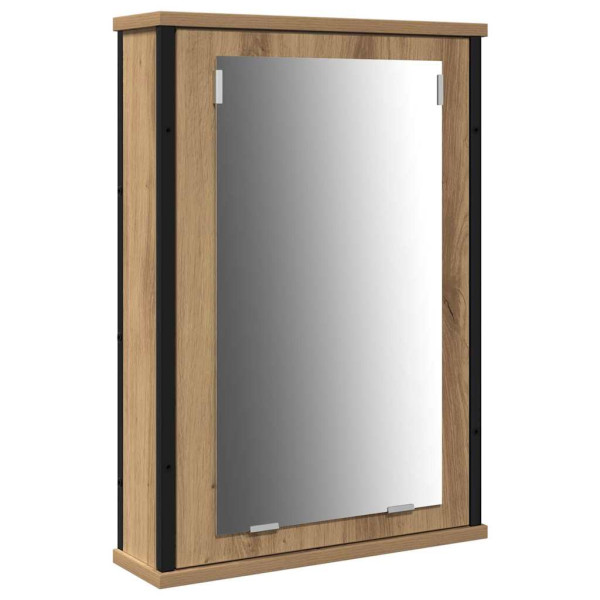 Conjunto de Muebles de Baño de 3 Piezas en Roble Artesano y Madera de Ingeniería M 5