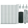 Euro Fence con 13 postes flangeados 0.6x25 m de acero galvanizado 4