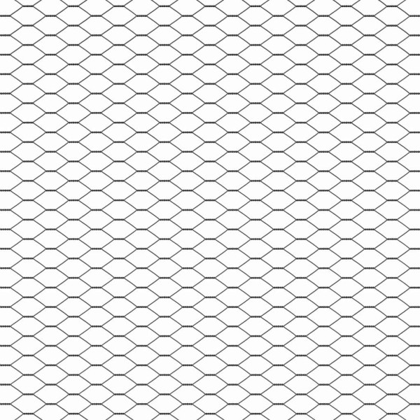 Cerca Hexagonal  Gris 0.8x50 m Acero M 4