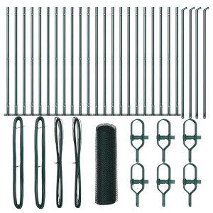 Cerca Hexagonal  Verde 0.5x50 m Aço H