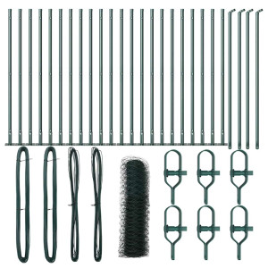 Valla Hexagonal Verde 0.5x50 m Acero H