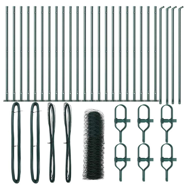 Cerca Hexagonal  Verde 0.5x50 m Aço M 2