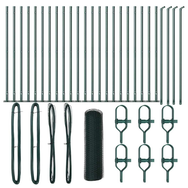 Cerca Hexagonal  Verde 0.6x50 m Aço M 2