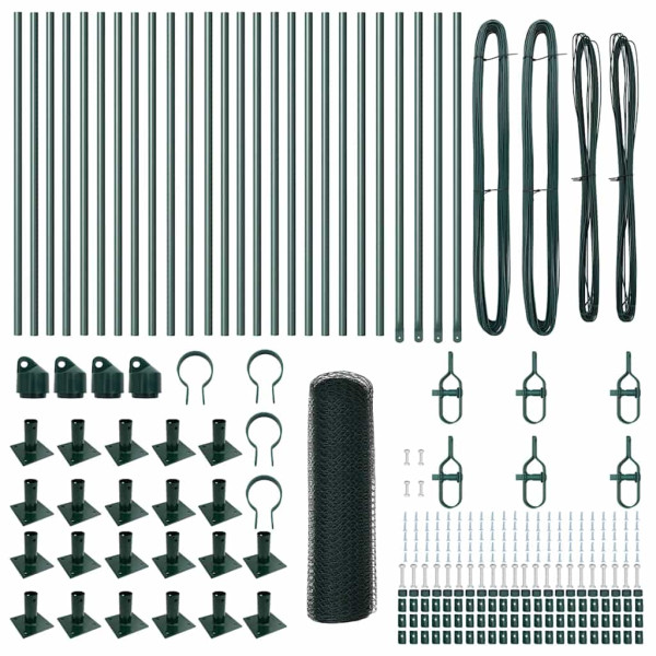 Cerca Hexagonal Verde  0.6x50 m Aço M 4