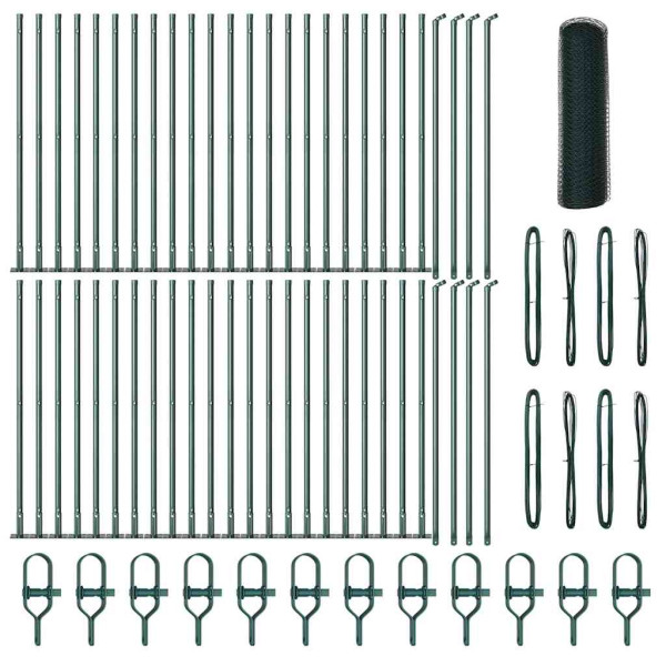 Cerca Hexagonal  Verde 0.5x100 m Acero M 2