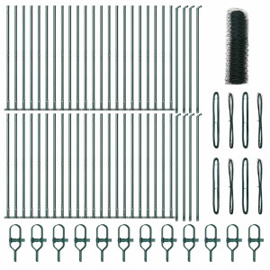 Cerca Hexagonal  Verde 0.5x100 m Aço H