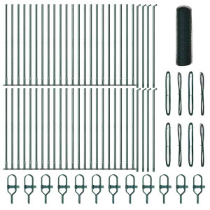 Valla Hexagonal  Verde 0.6x100 m Acero H