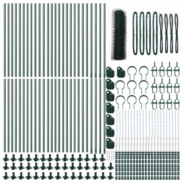 Cerca Hexagonal  Verde 0.6x100 m Aço M 4