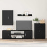 Conjunto de Gabinete para TV de 4 Peças 4 pcs Carvalho preto 1
