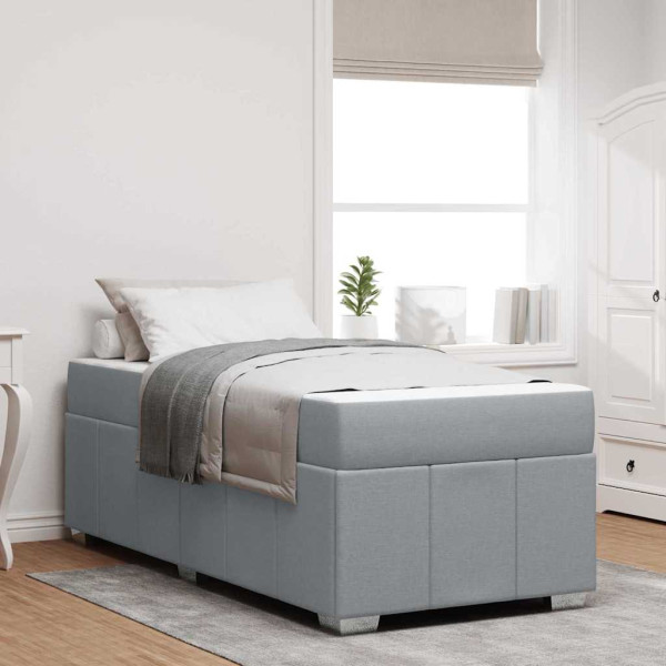 Estructura de cama Gris claro 80 x 200 cm tela D
