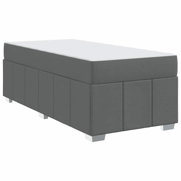 Estructura de cama Gris oscuro 80 x 200 cm tela M 2