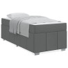 Estructura de cama Gris oscuro 80 x 200 cm tela 4