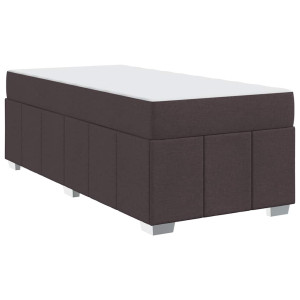 Estructura de cama Marrón oscuro 80 x 200 cm tela H