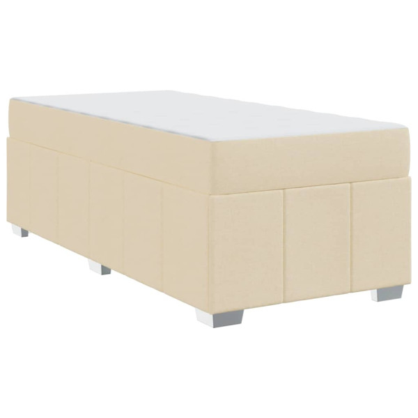Estrutura da Cama Creme 80 x 200 cm tecido M 2