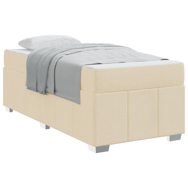 Estrutura da Cama Creme 80 x 200 cm tecido M 3