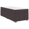 Estrutura da Cama Castanho escuro 90 x 190 cm tecido 2