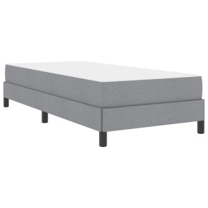 Cama tipo Box Spring Otro Gris claro 80 x 200 cm tela H