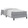 Cama tipo Box Spring Otro Gris claro 80 x 200 cm tela 4