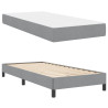 Cama tipo Box Spring Otro Gris claro 90 x 190 cm tela 2