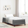 Cama tipo Box Spring Otro Gris oscuro 90 x 190 cm tela 1