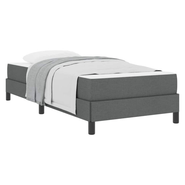 Cama Box Outros Cinzento escuro 90 x 190 cm tecido M 3