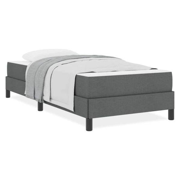 Cama tipo Box Spring Otro Gris oscuro 90 x 190 cm tela M 4