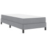 Cama tipo Box Spring Otro Gris claro 90 x 200 cm tela 2