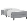 Cama tipo Box Spring Otro Gris claro 100 x 200 cm tela 3