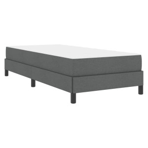 Cama tipo Box Spring Otro Gris oscuro 100 x 200 cm tela H