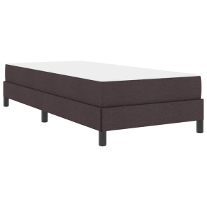 Cama tipo Box Spring Otro Marrón oscuro 100 x 200 cm tela H