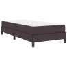 Cama tipo Box Spring Otro Marrón oscuro 100 x 200 cm tela 2