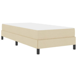 Cama tipo Box Spring Otro Crema 100 x 200 cm tela H