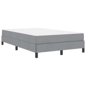 Cama tipo Box Spring Otro Gris claro 120 x 200 cm tela H