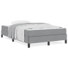 Cama tipo Box Spring Otro Gris claro 120 x 200 cm tela 4